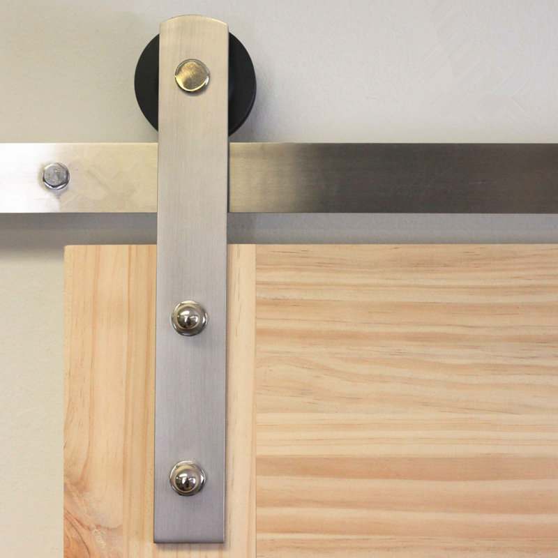 Homacer Straight Stainless Brushed Nickel Steel Standard Double Barn